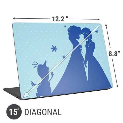 Disney Frozen Frozen Silhouettes Universal Laptop 15in (12.2 x 8.8in) Skin